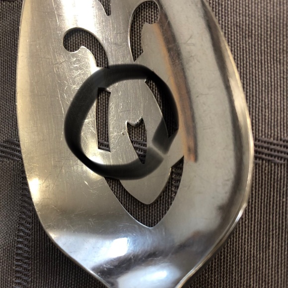 White Orchid by Community Pierced Tablespoon/Serving Spoon 8 1/4" Silverplated - Picture 8 of 9